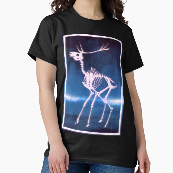 Deer Skeleton Landscape Classic T-Shirt