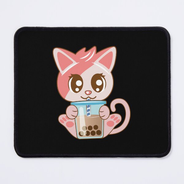 Item preview, cat drinking boba tea, cat drinking milk designed and sold by THROUGH-LIFE.