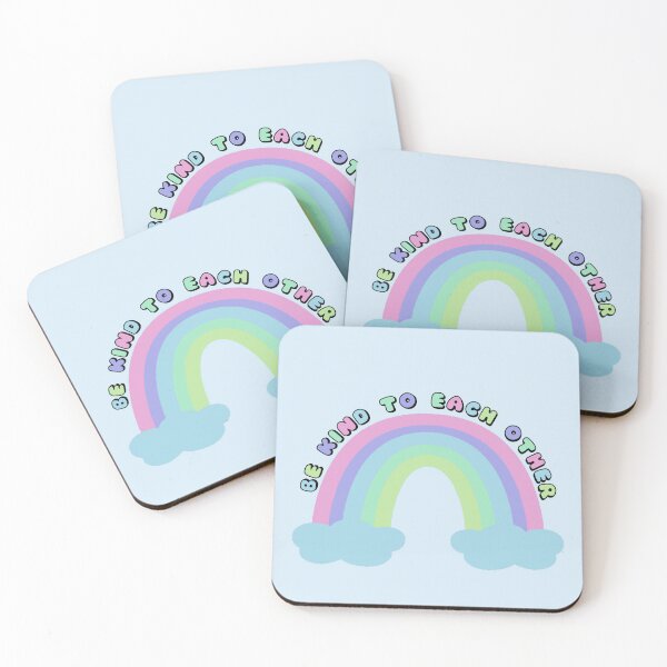 Item preview, BE KIND TO EACHOTHER Pastel Rainbow designed and sold by everything4eva.