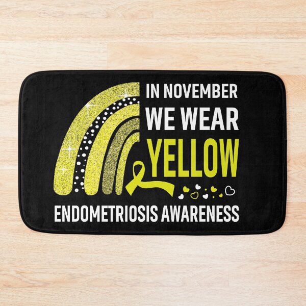 Item preview, Rainbow In November We Wear Yellow Endometriosis Awareness designed and sold by Mnrshirley.