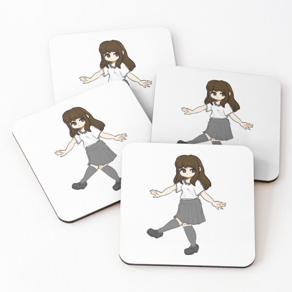 Item preview, Precious Anime Girl With Adorable Eyes Gray White Brown designed and sold by CreativeCranium.