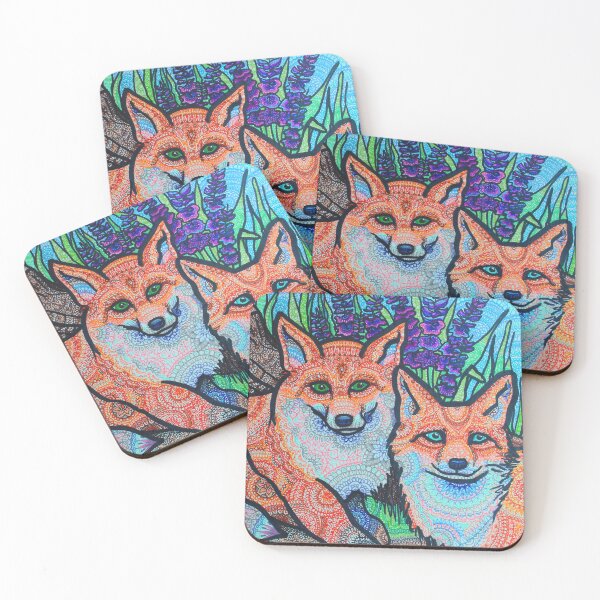 Item preview, Friendly Foxes in a Forest Mandala designed and sold by GDiEDesigns.