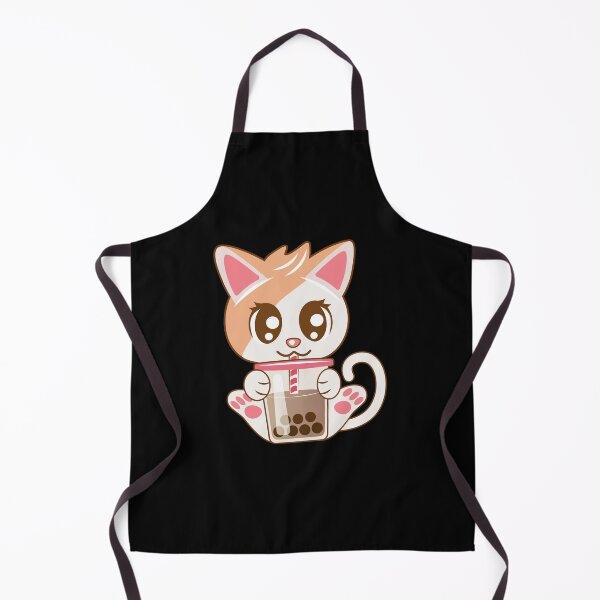 Item preview, cat drinking boba tea, cat drinking milk designed and sold by THROUGH-LIFE.