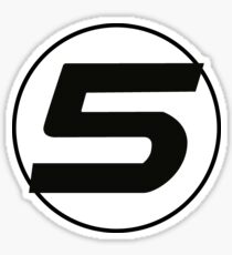 Sebastian Vettel Number 5 Black Sticker