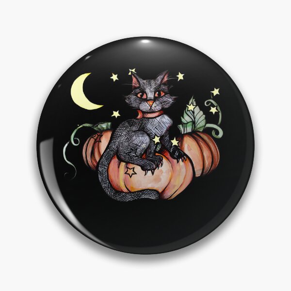 Artikelvorschau, Autumn Black Cat Pumpkin Patch entworfen und verkauft von FrictionMaxxing.