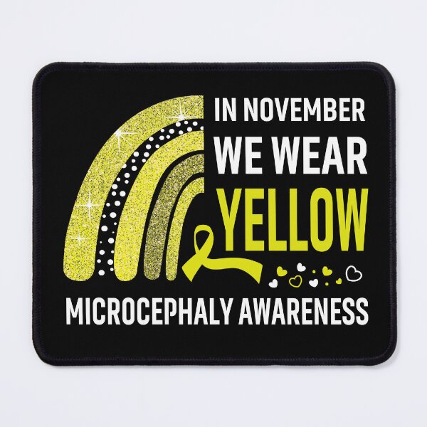 Item preview, Rainbow In November We Wear Yellow Microcephaly Awareness designed and sold by Mnrshirley.