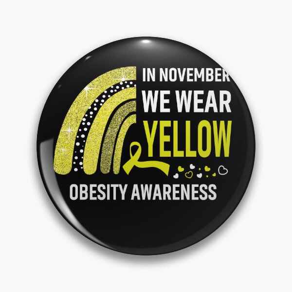 Item preview, Rainbow In November We Wear Yellow Obesity Awareness designed and sold by Mnrshirley.