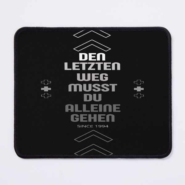 Item preview, DEN LETZTEN WEG MUSST DU ALLEINE GEHEN - BLACK designed and sold by cecii7.