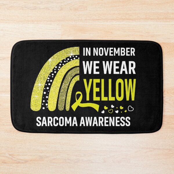 Item preview, Rainbow In November We Wear Yellow Sarcoma Awareness designed and sold by Mnrshirley.