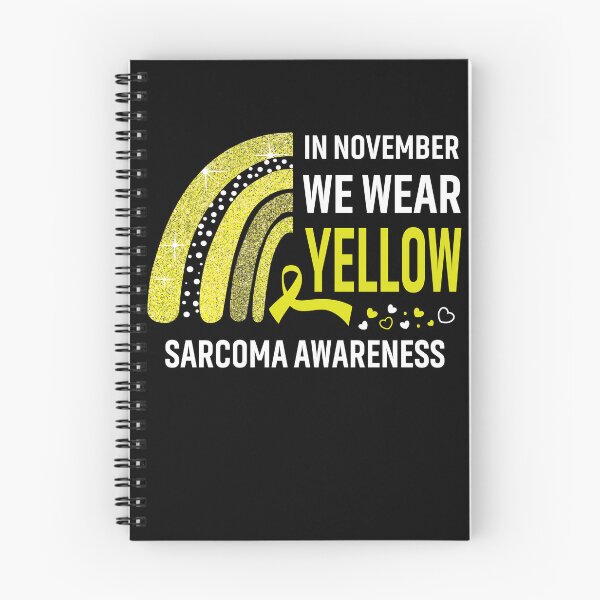 Item preview, Rainbow In November We Wear Yellow Sarcoma Awareness designed and sold by Mnrshirley.