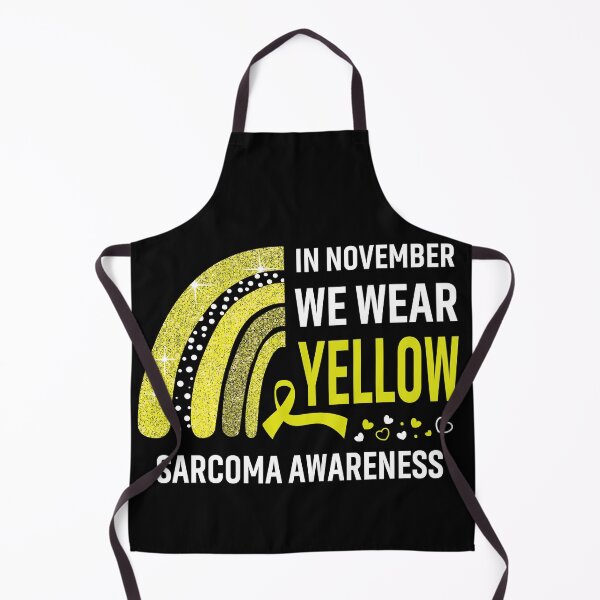 Item preview, Rainbow In November We Wear Yellow Sarcoma Awareness designed and sold by Mnrshirley.