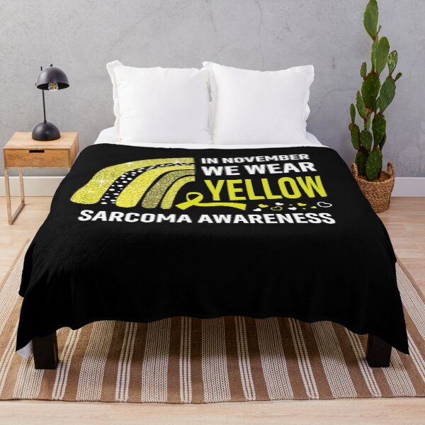 Item preview, Rainbow In November We Wear Yellow Sarcoma Awareness designed and sold by Mnrshirley.
