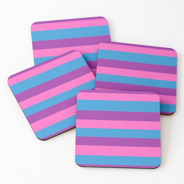Item preview, Purple Pink and Blue Striped Pattern  designed and sold by Denefie.