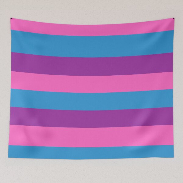 Item preview, Purple Pink and Blue Striped Pattern  designed and sold by Denefie.