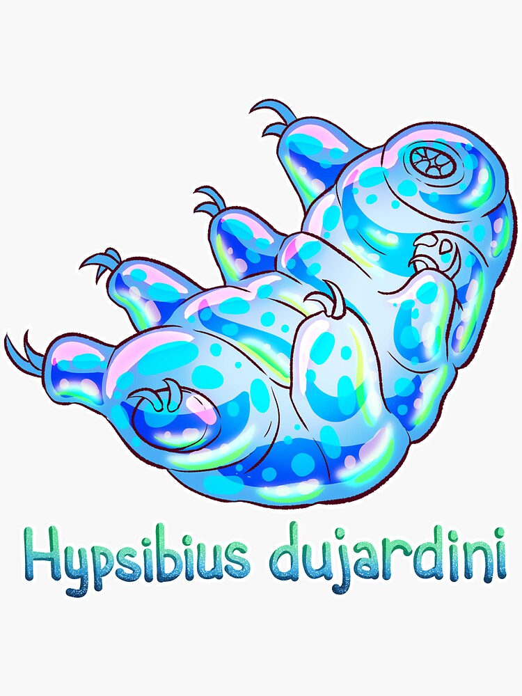 "Tardigrade Water Bear Scientific Name" Sticker for Sale by ghostcashew