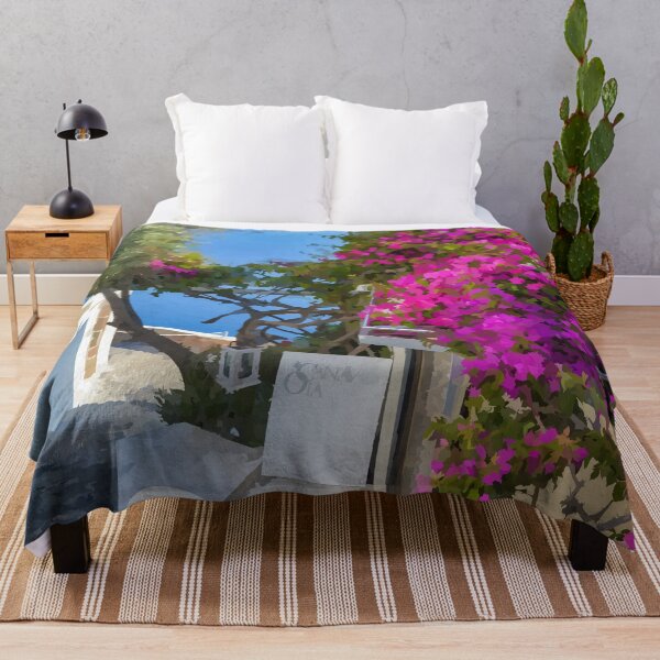 Item preview, Colorful Steps in Santorini - Watercolour Style designed and sold by WWWC2288.