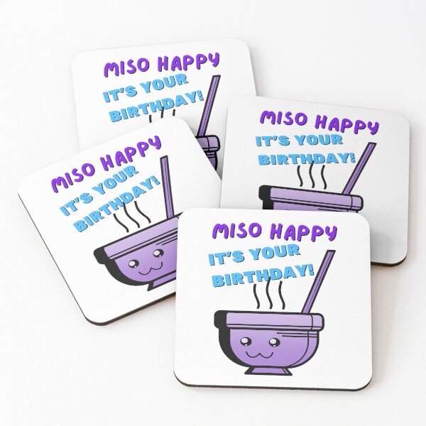 Item preview, Miso Happy It's Your Birthday Asian Homage Unique Birthday Gifts designed and sold by CreativeCranium.