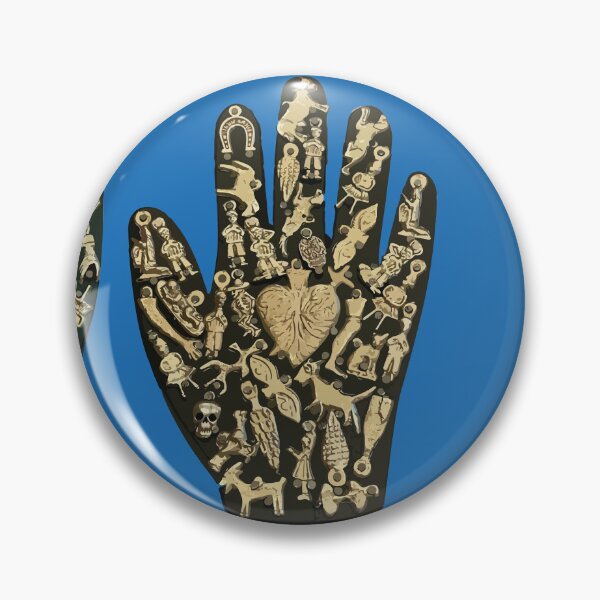 Item preview, Miracles mexican blue ornamental hands ex-voto traditional designed and sold by T-Mex.