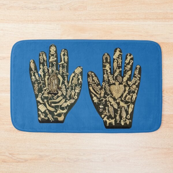 Item preview, Miracles mexican blue ornamental hands ex-voto traditional designed and sold by T-Mex.