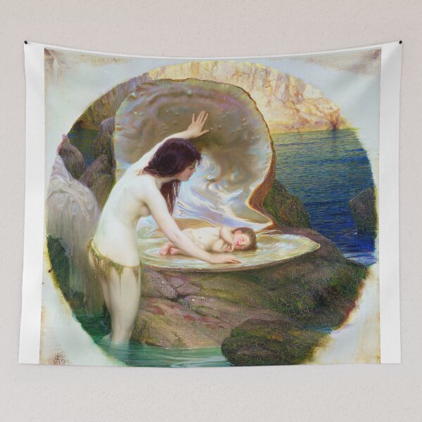 Artikelvorschau, Ein Wasserbaby (um 1900) Herbert James Draper (Englisch, 1864-1920) entworfen und verkauft von TeeARTHY.