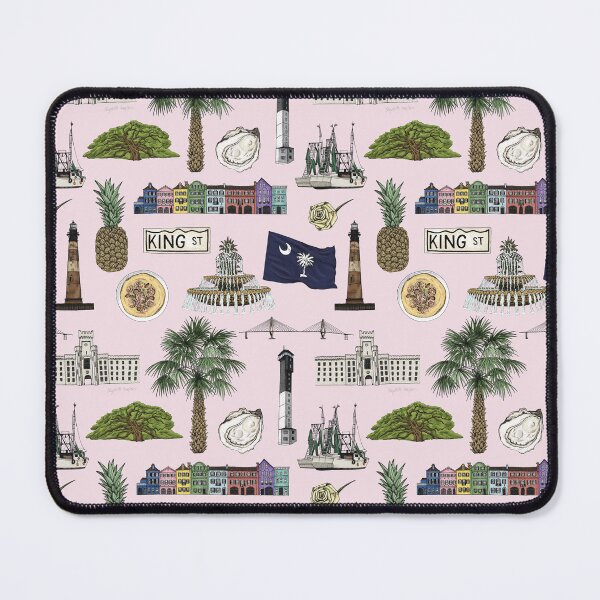Item preview, Charleston, South Carolina Pattern - Pink designed and sold by Elizabeth Weglein.
