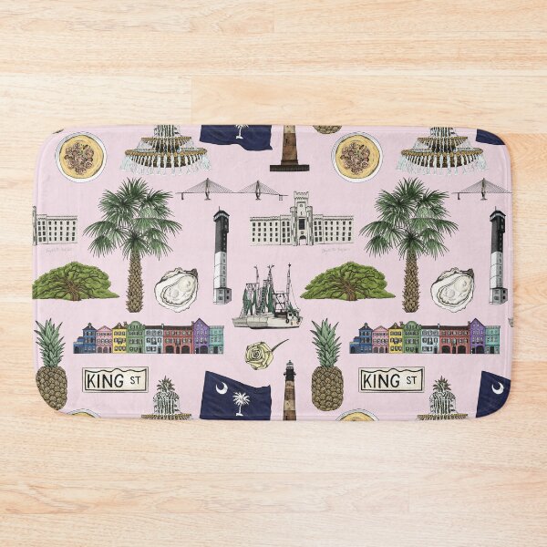 Item preview, Charleston, South Carolina Pattern - Pink designed and sold by Elizabeth Weglein.