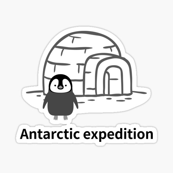 Item preview, Antarctic expedition,penguin,igloo designed and sold by zzzozzo.