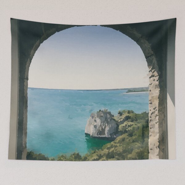 Item preview, Italian Coastal View - Watercolour Style designed and sold by WWWC2288.