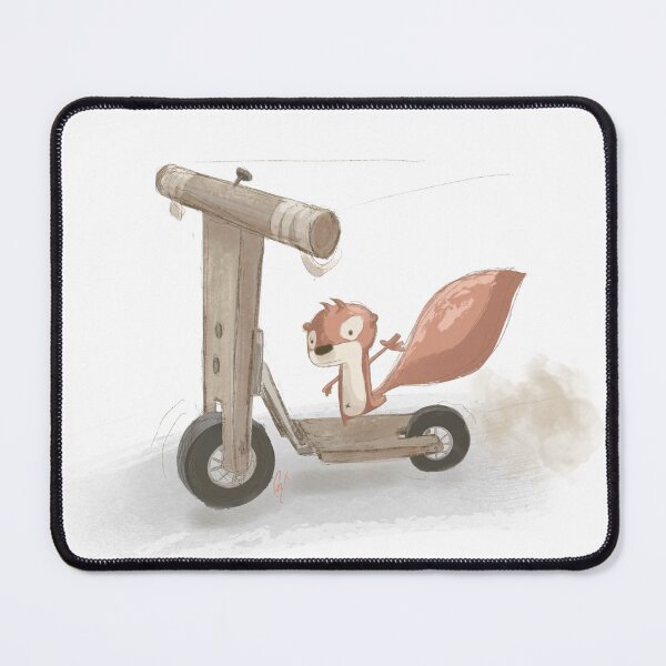 Item preview, Squirrel and Homemade Vintage Scooter designed and sold by Critnthings.