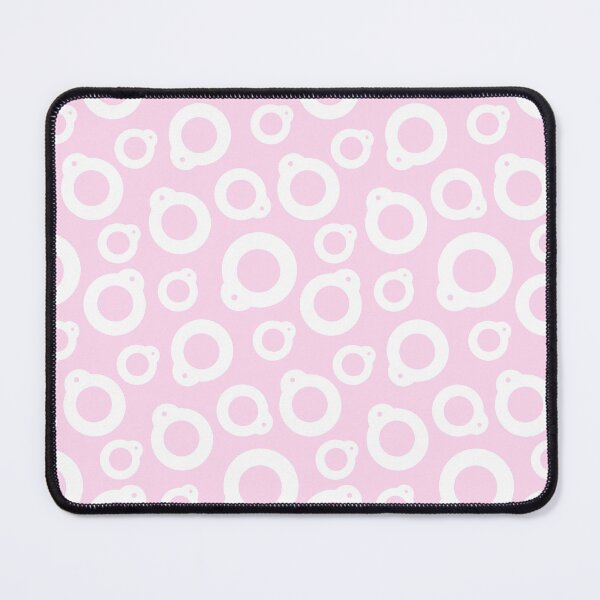 Item preview, Blythe Doll Pullring Silhouette Seamless Pattern - White and Pink designed and sold by FreyaDraws.