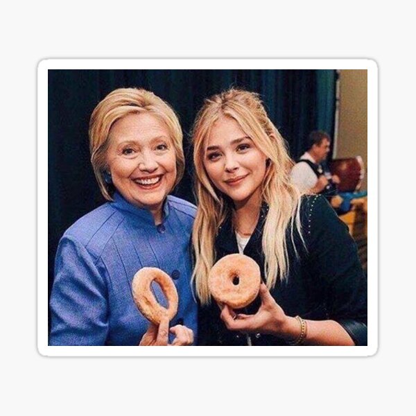 Hillary Donut Meme Sticker.