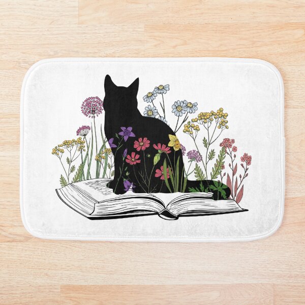 Item preview, Cats Flowers and Books  designed and sold by Dollfacedesign.