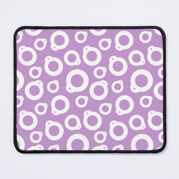Item preview, Blythe Doll Pullring Silhouette Seamless Pattern - Purple and White designed and sold by FreyaDraws.