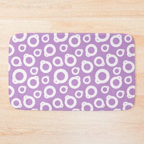 Item preview, Blythe Doll Pullring Silhouette Seamless Pattern - Purple and White designed and sold by FreyaDraws.