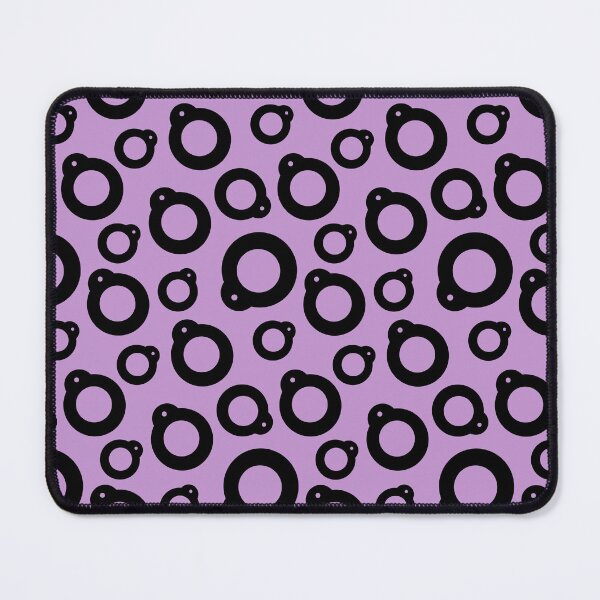 Item preview, Blythe Doll Pullring Silhouette Seamless Pattern - Purple and Black designed and sold by FreyaDraws.