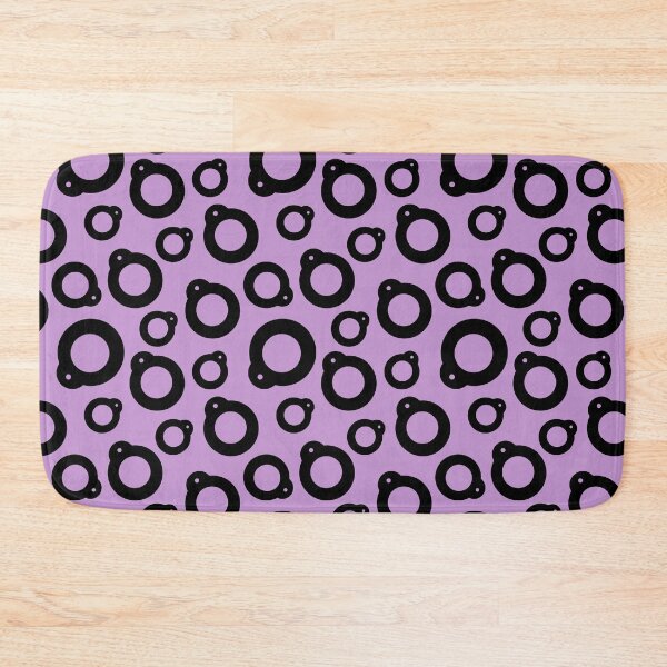Item preview, Blythe Doll Pullring Silhouette Seamless Pattern - Purple and Black designed and sold by FreyaDraws.