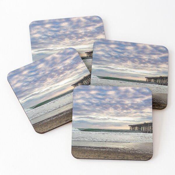 Item preview, Ocean Sunset With Pier, Hearst Park designed and sold by tidalstock.