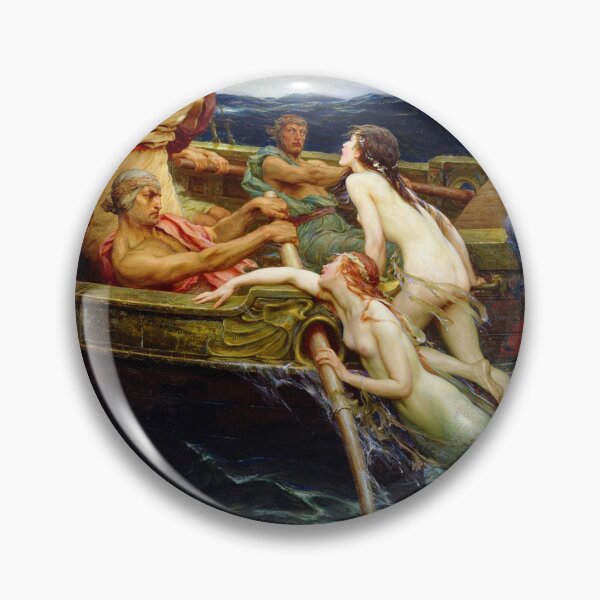 Artikelvorschau, Ulysses und die Sirenen (ca. 1909) Herbert James Draper (Englisch, 1864-1920) entworfen und verkauft von TeeARTHY.