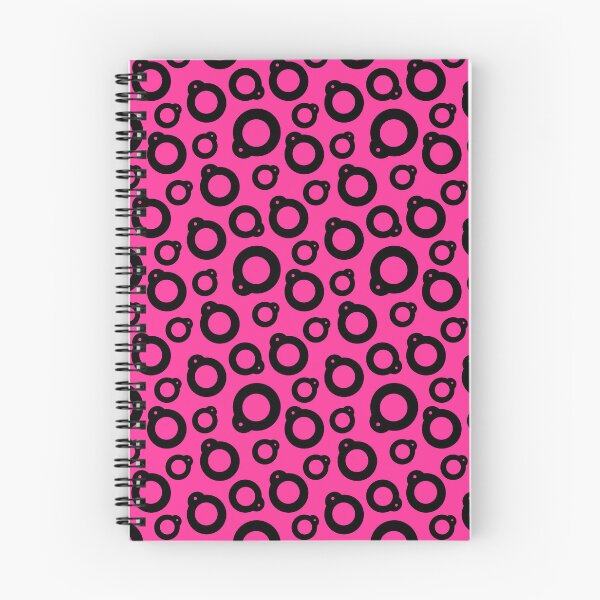 Item preview, Blythe Doll Pullring Silhouette Seamless Pattern - Hot Pink and Black designed and sold by FreyaDraws.
