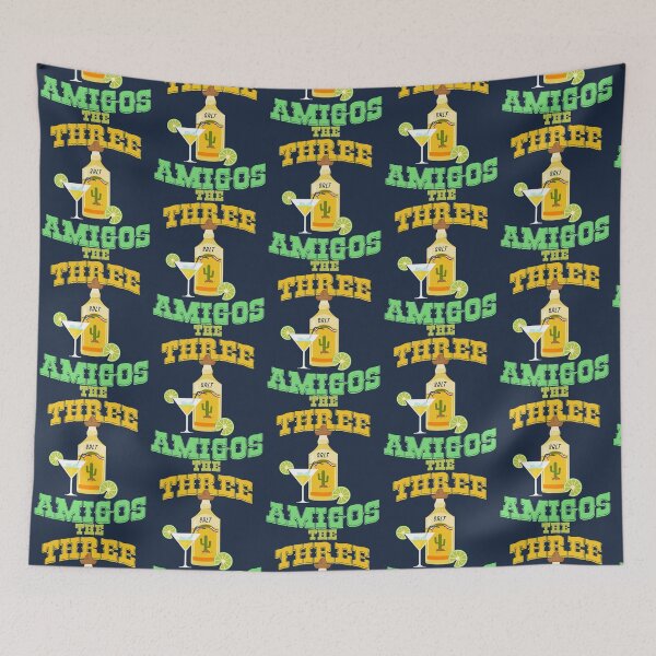 Item preview, the three amigos cinco de mayo tequila mexico chili mexican nachos designed and sold by RetrowarriorGBs.