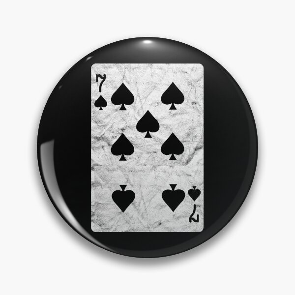 Item preview, Playing Cards 7 of Spades (distressed design) designed and sold by siggyspatsky.