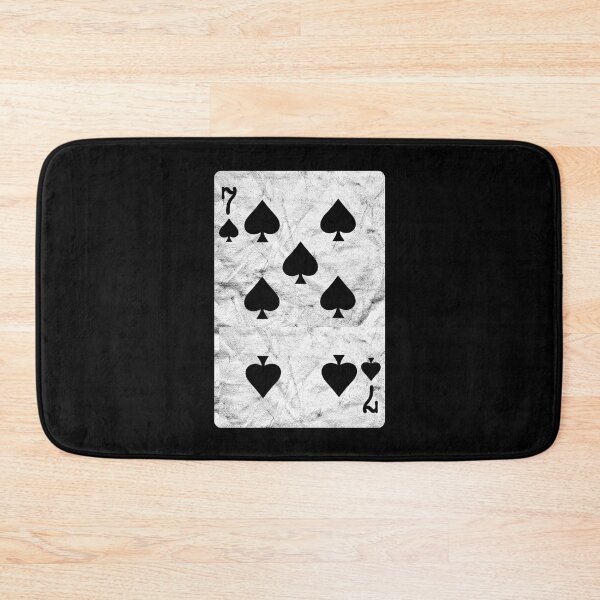 Item preview, Playing Cards 7 of Spades (distressed design) designed and sold by siggyspatsky.
