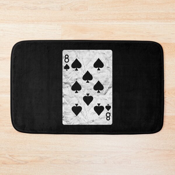 Item preview, Playing Cards 8 of Spades (distressed design) designed and sold by siggyspatsky.