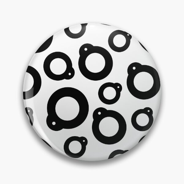 Item preview,  Blythe Doll Pullring Silhouette Seamless Pattern - Black and White designed and sold by FreyaDraws.