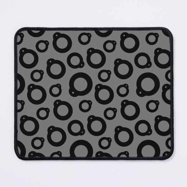 Item preview, Blythe Doll Pullring Silhouette Seamless Pattern - Grey and Black designed and sold by FreyaDraws.