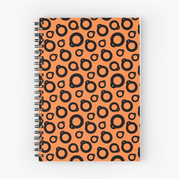 Item preview, Blythe Doll Pullring Silhouette Seamless Pattern - Orange and Black designed and sold by FreyaDraws.