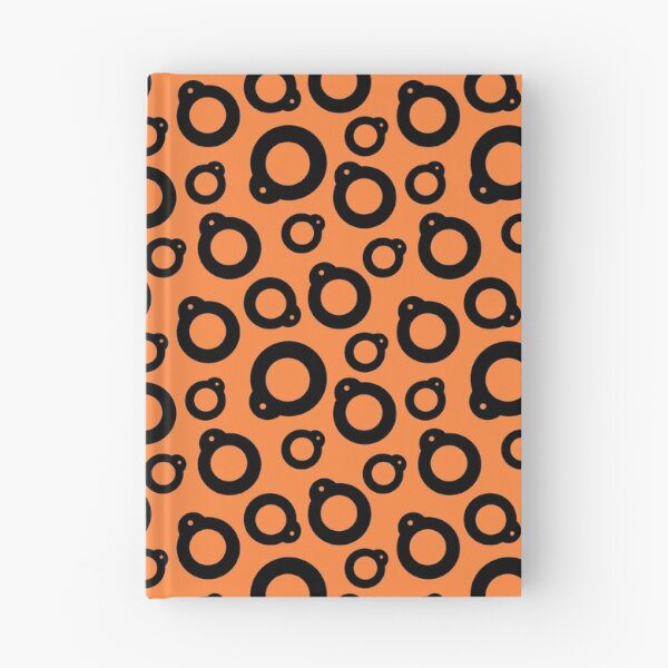 Item preview, Blythe Doll Pullring Silhouette Seamless Pattern - Orange and Black designed and sold by FreyaDraws.