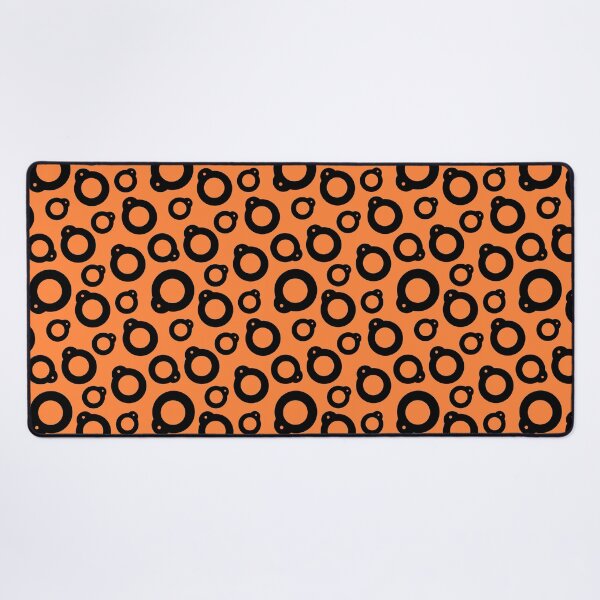 Item preview, Blythe Doll Pullring Silhouette Seamless Pattern - Orange and Black designed and sold by FreyaDraws.