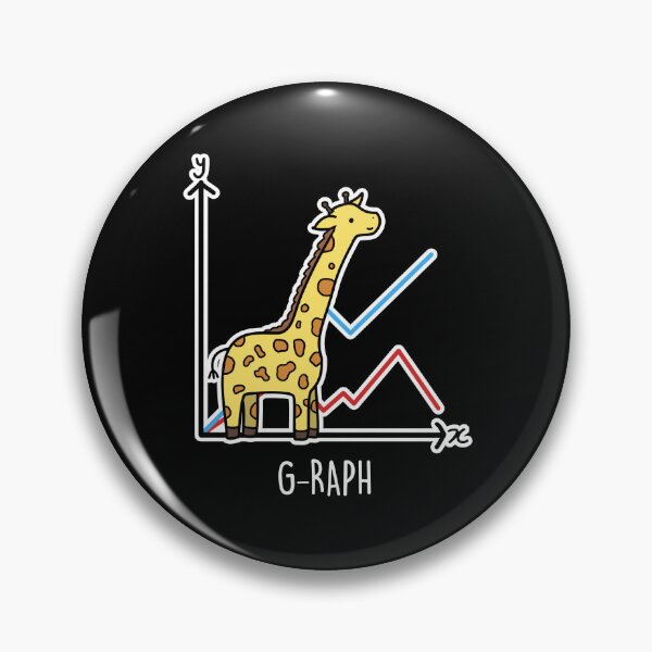 Item preview, G-raph Funny Giraffe Puns (Dark BG) designed and sold by punnybone.