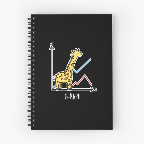 Item preview, G-raph Funny Giraffe Puns (Dark BG) designed and sold by punnybone.